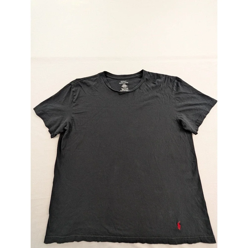 Polo Ralph Lauren Black Short Sleeve Cotton Classic Fit T-Shirt Men's L